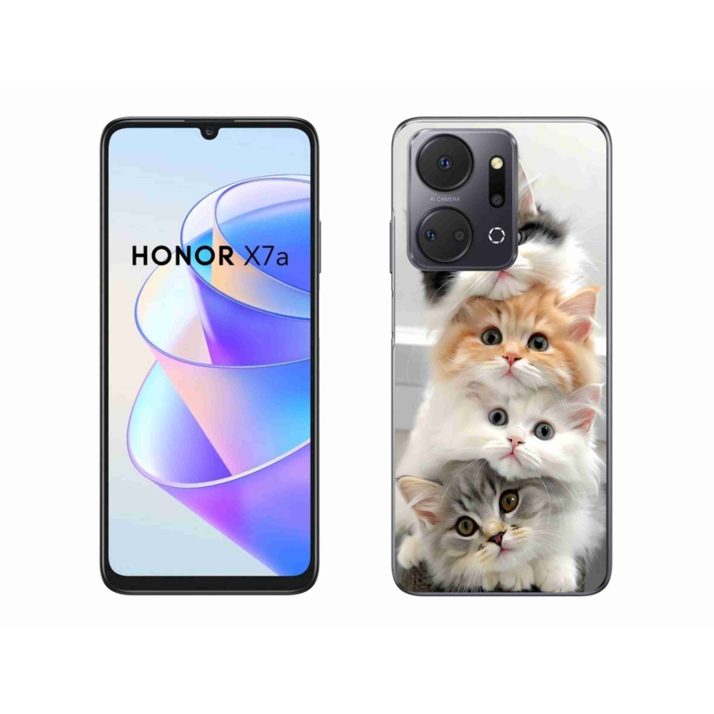 Gélový kryt mmCase na Honor X7a - mačacia partia