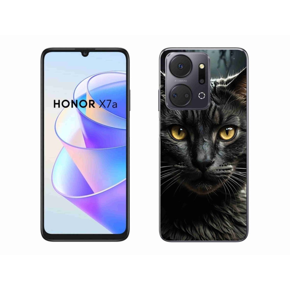 Gélový kryt mmCase na Honor X7a - mačacie pohľad 3