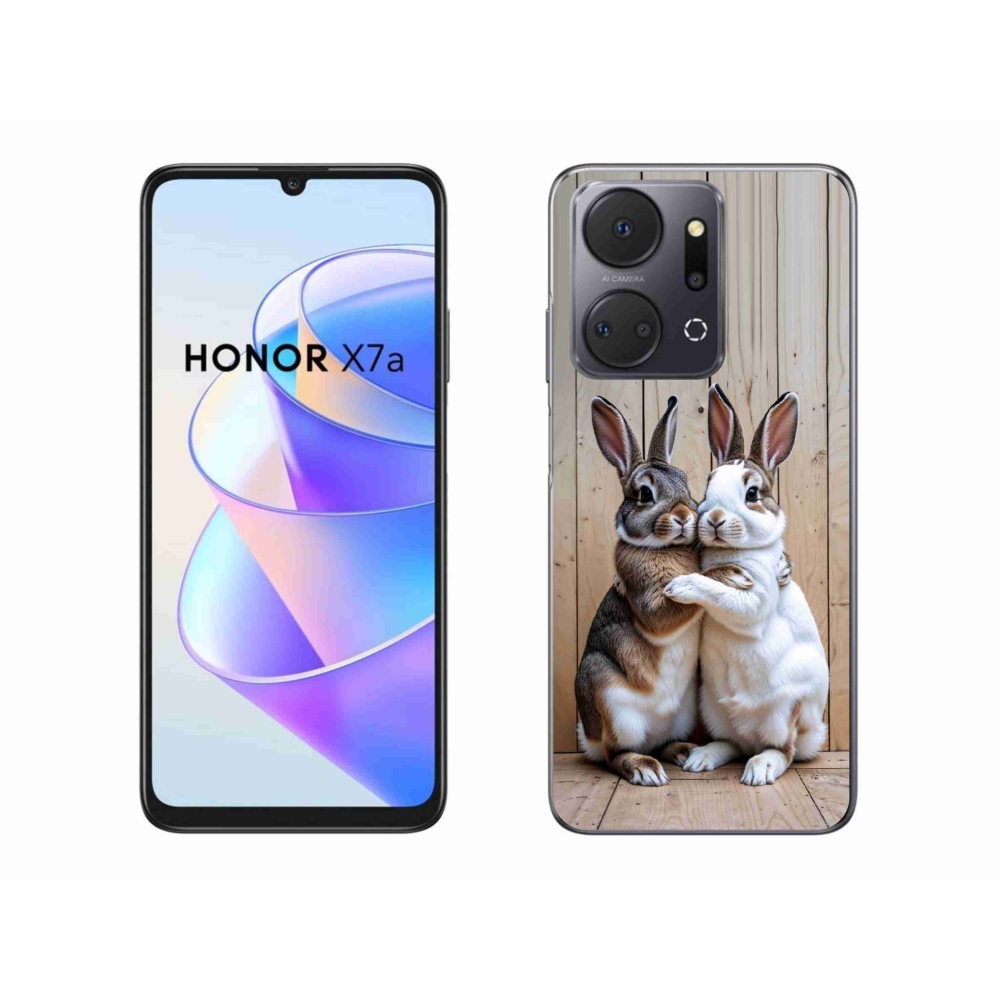Gélový kryt mmCase na Honor X7a - králičie pár