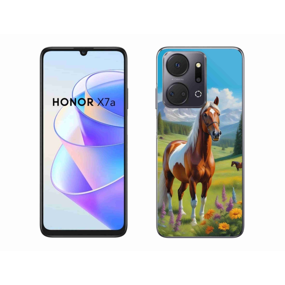 Gélový kryt mmCase na Honor X7a - kôň na lúke