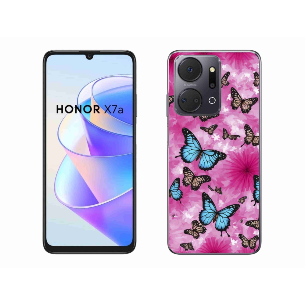 Gélový kryt mmCase na Honor X7a - motýlia záhrada