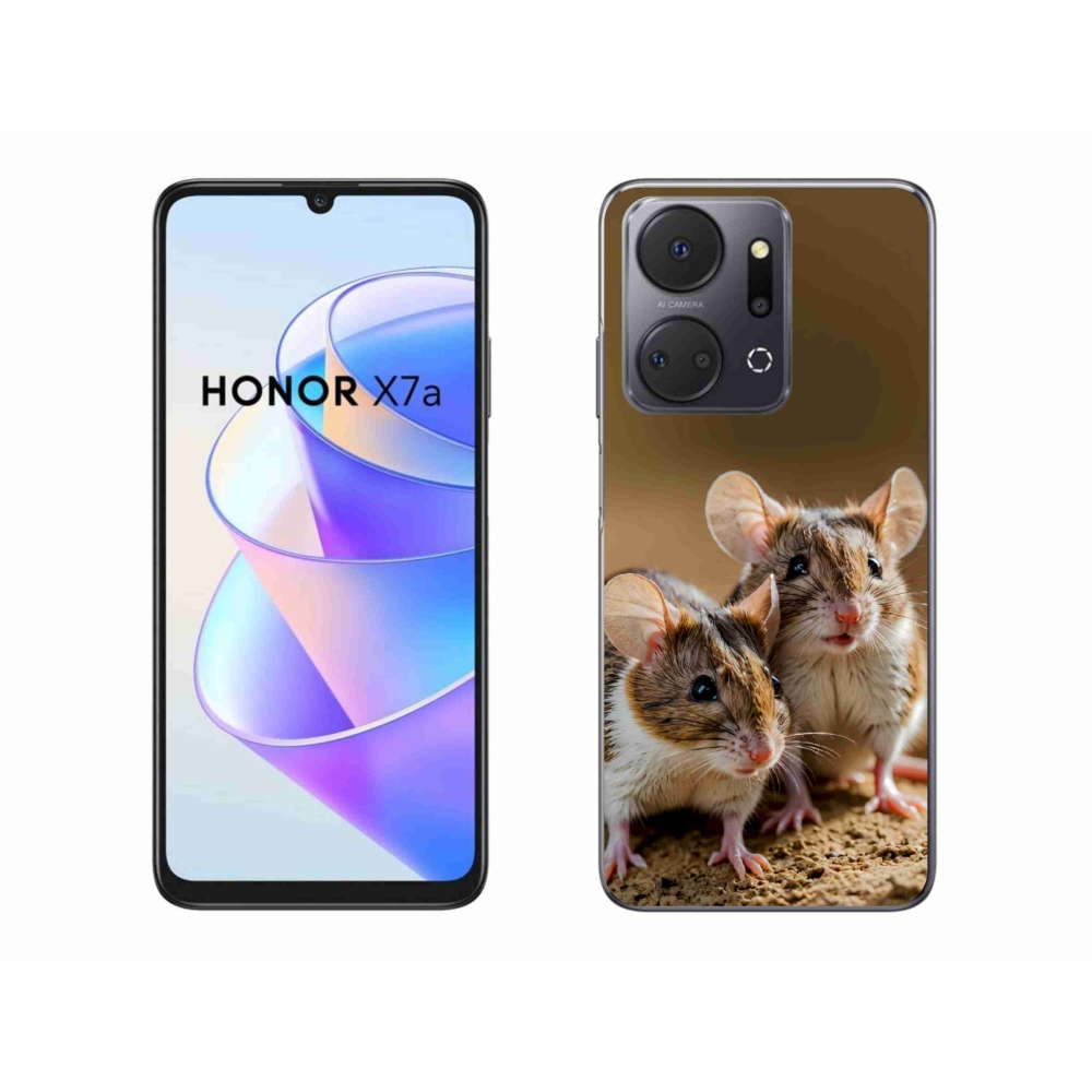 Gélový kryt mmCase na Honor X7a - myší duo