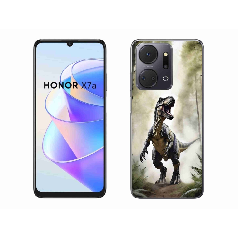 Gélový kryt mmCase na Honor X7a - naštvaný T-Rex
