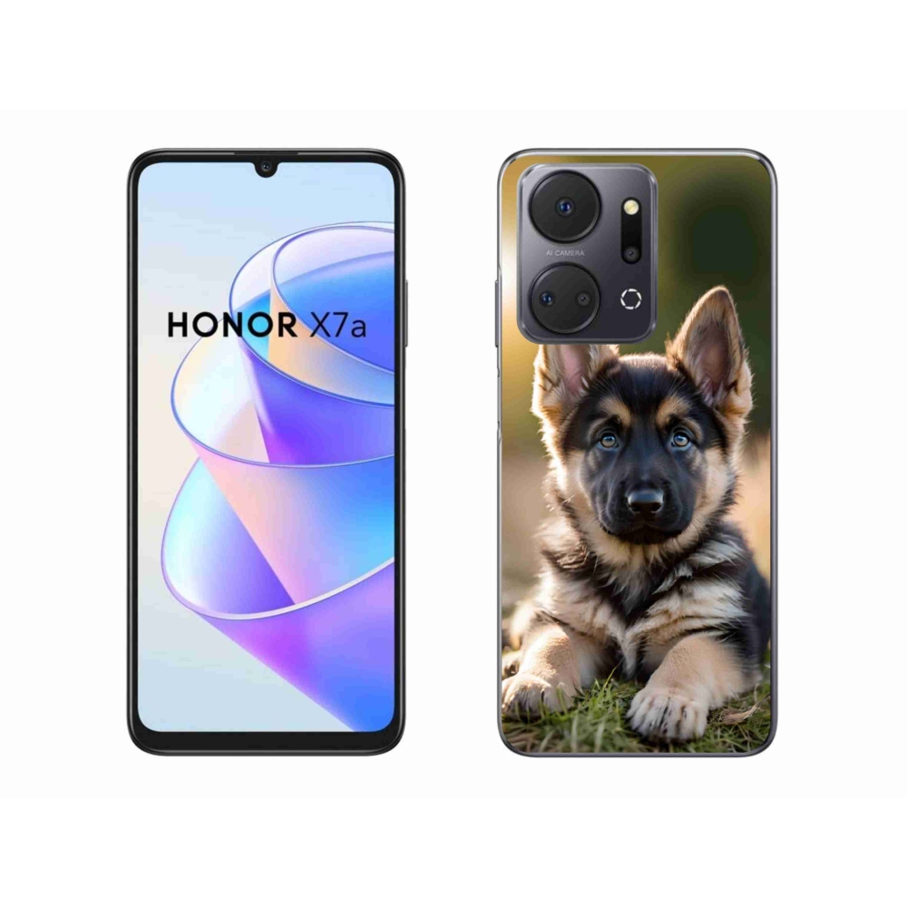 Gélový kryt mmCase na Honor X7a - nemecký ovčiak v prírode