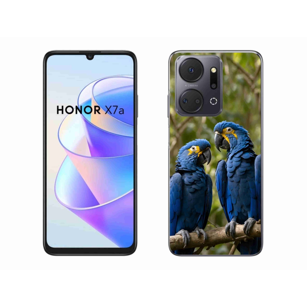 Gélový kryt mmCase na Honor X7a - papagájové duo