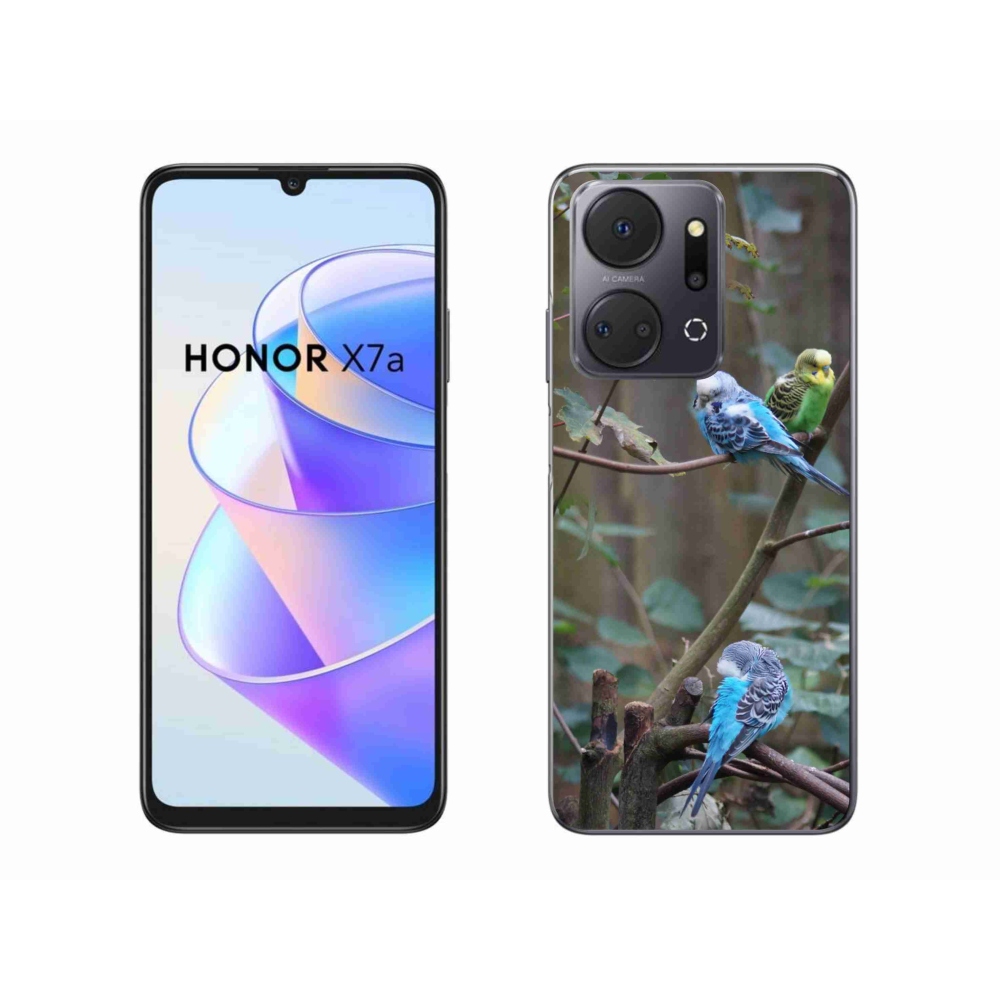 Gélový kryt mmCase na Honor X7a - papagáje na vetve