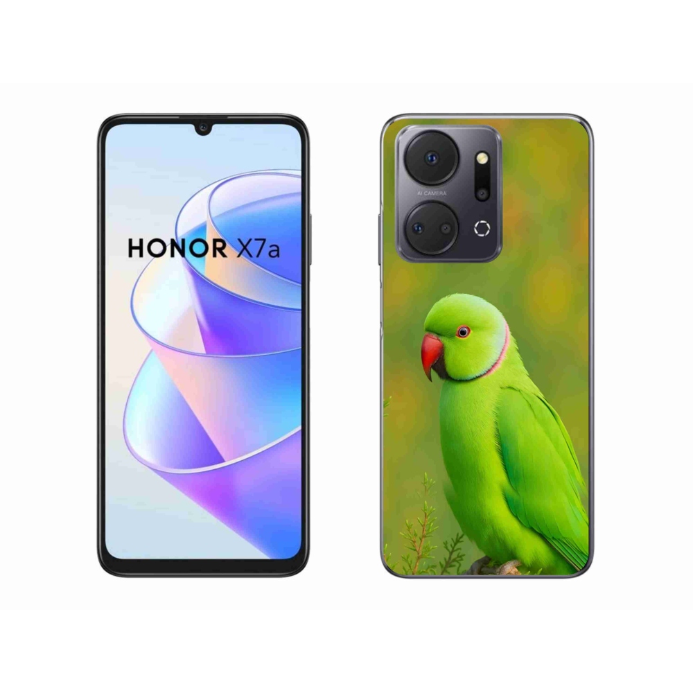 Gélový kryt mmCase na Honor X7a - papagáj alexander 2