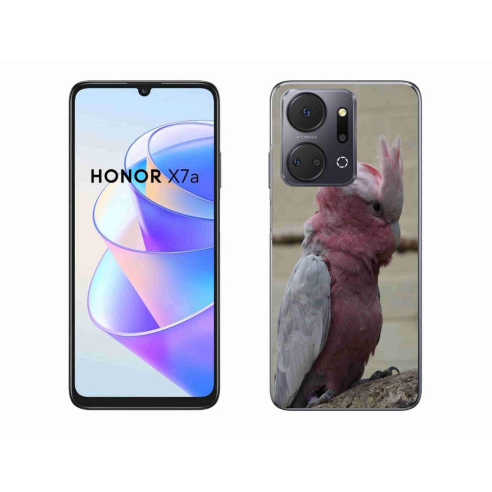 Gélový kryt mmCase na Honor X7a - papagáj kakadu ružový