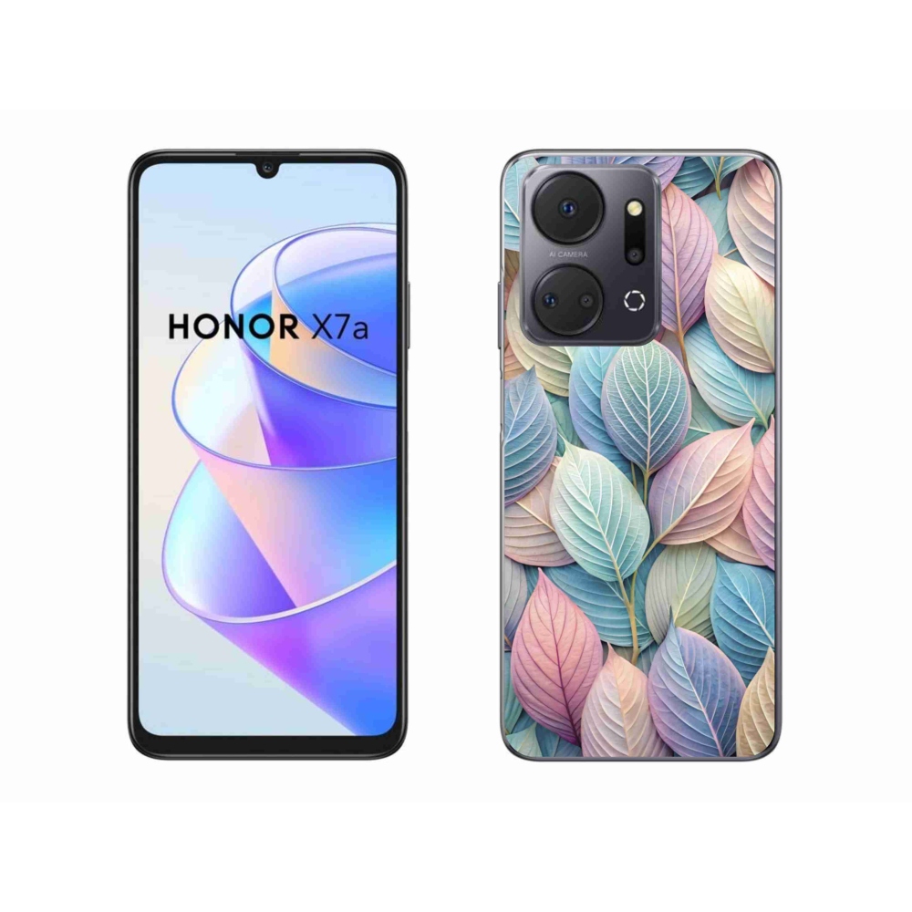 Gélový kryt mmCase na Honor X7a - pastelové listy