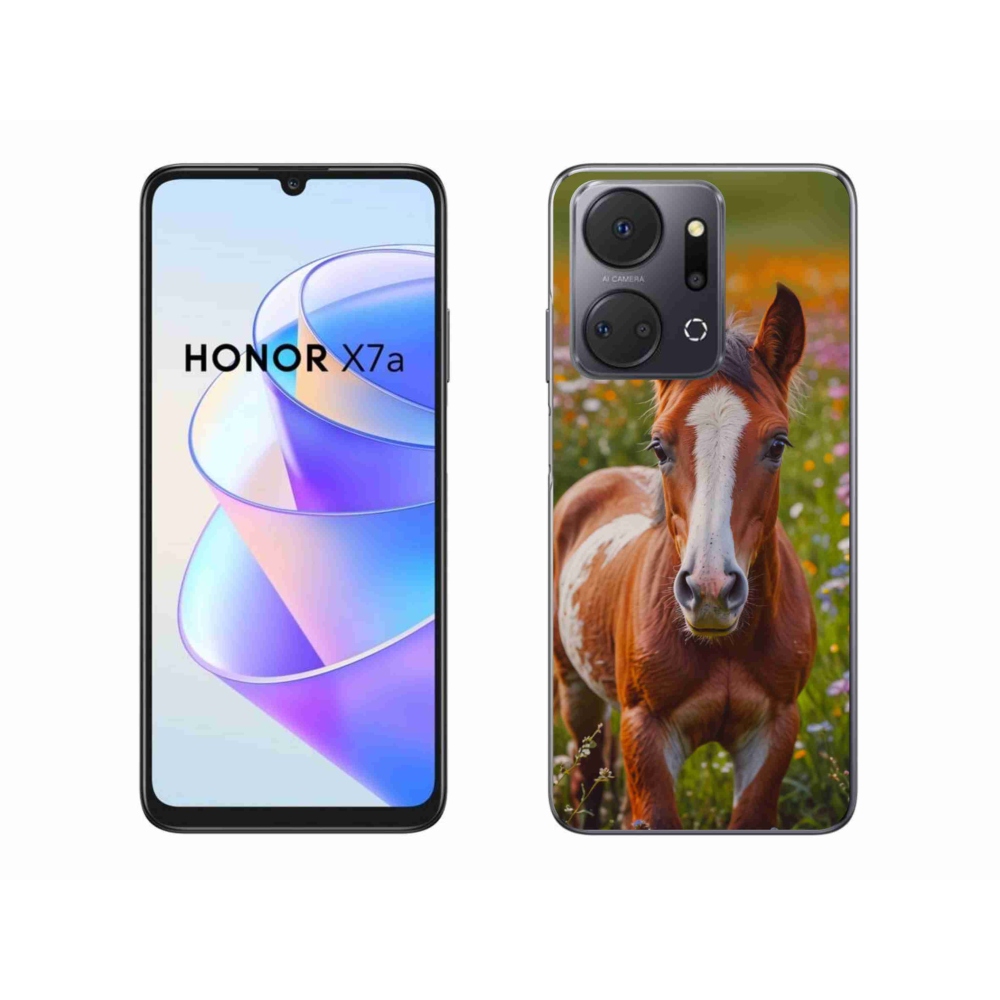 Gélový kryt mmCase na Honor X7a - roztomilé žriebä