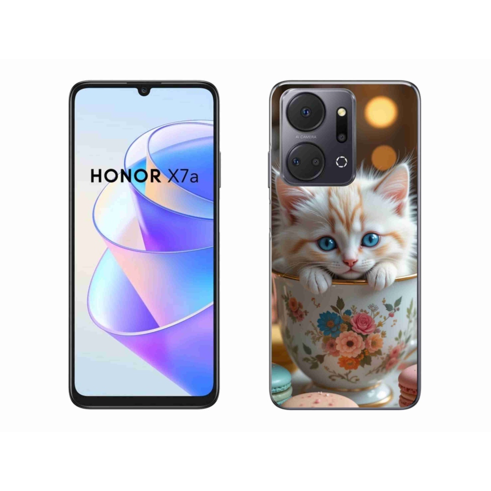 Gélový kryt mmCase na Honor X7a - roztomilé mačiatko 6