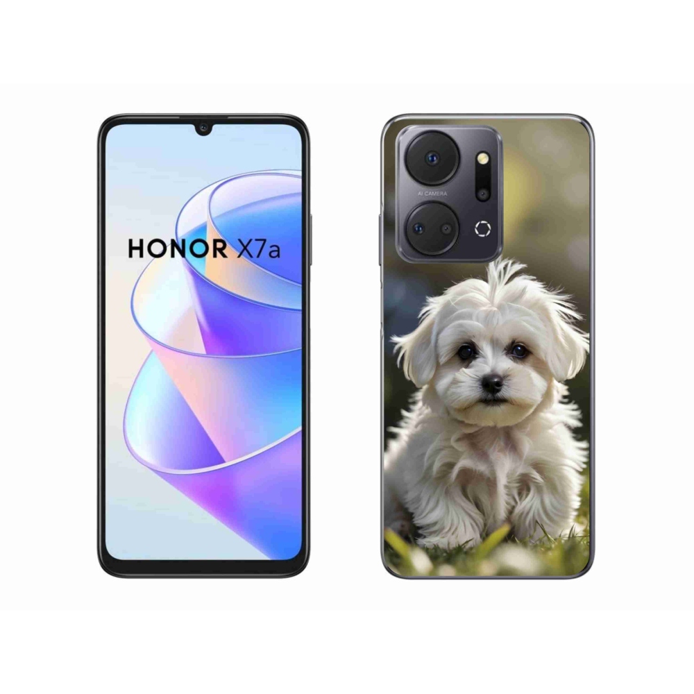 Gélový kryt mmCase na Honor X7a - roztomilý maltézsky psík