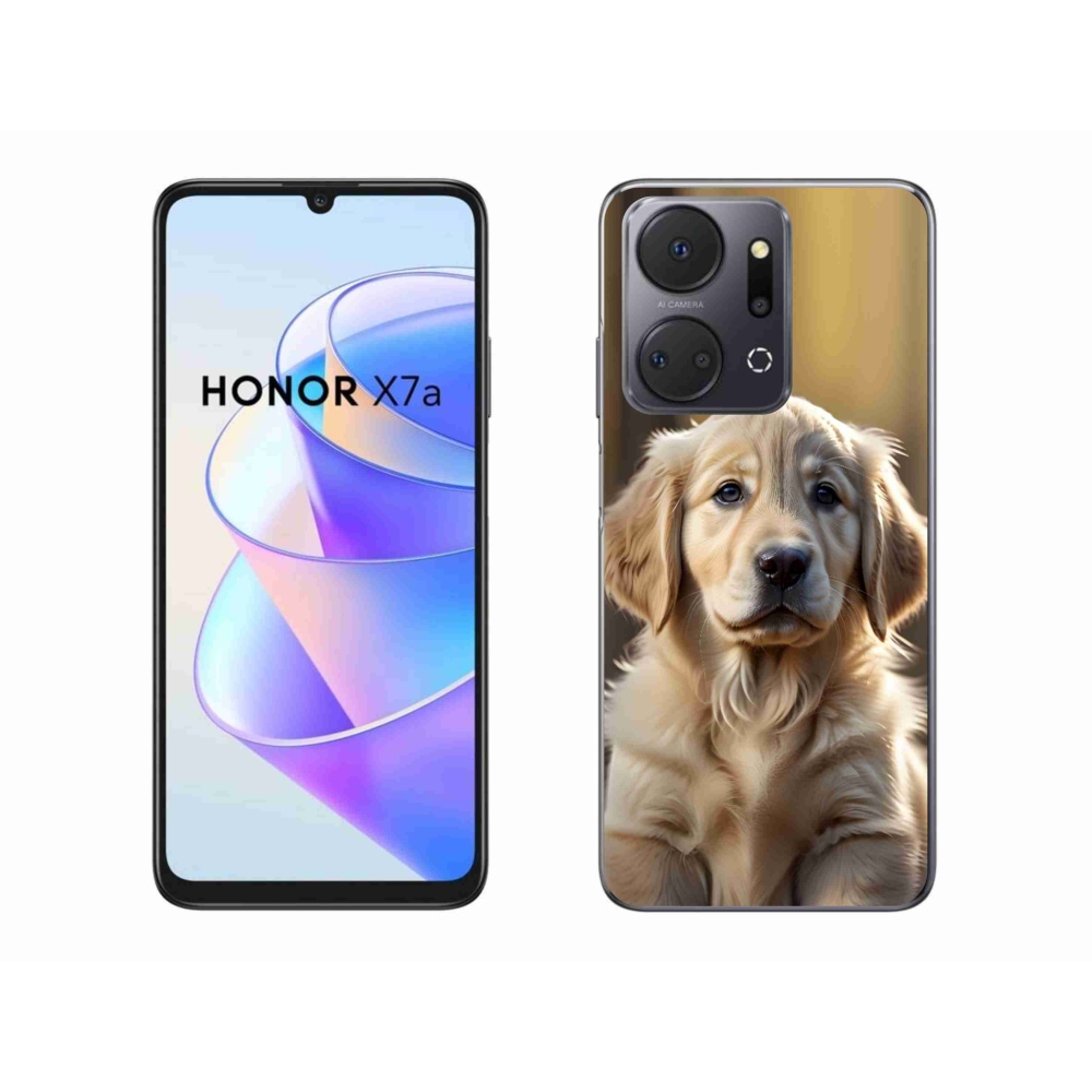 Gélový kryt mmCase na Honor X7a - roztomilý zlatý retriever