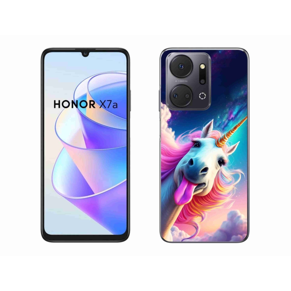 Gélový kryt mmCase na Honor X7a - šialený jednorožec