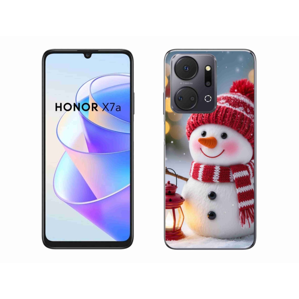 Gélový kryt mmCase na Honor X7a - snehuliak 2