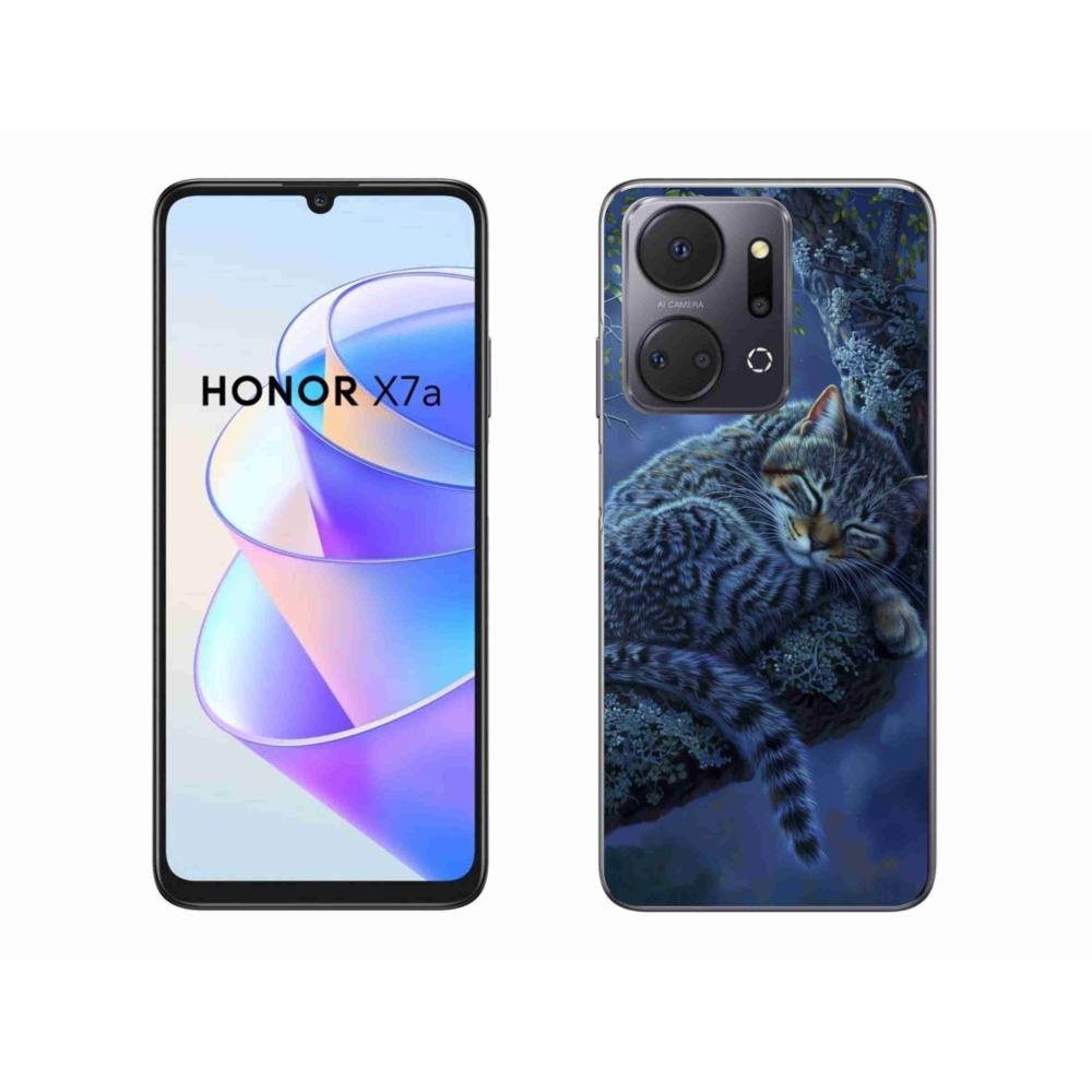 Gélový kryt mmCase na Honor X7a - spiaca mačka