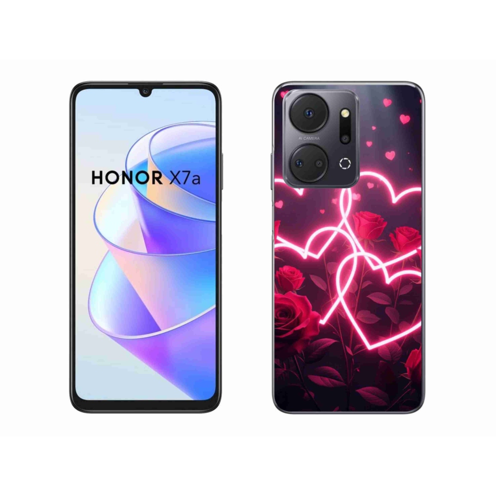 Gélový kryt mmCase na Honor X7a - srdce lásky