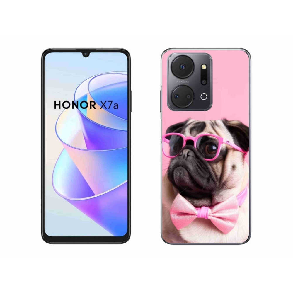 Gélový kryt mmCase na Honor X7a - štýlový mops