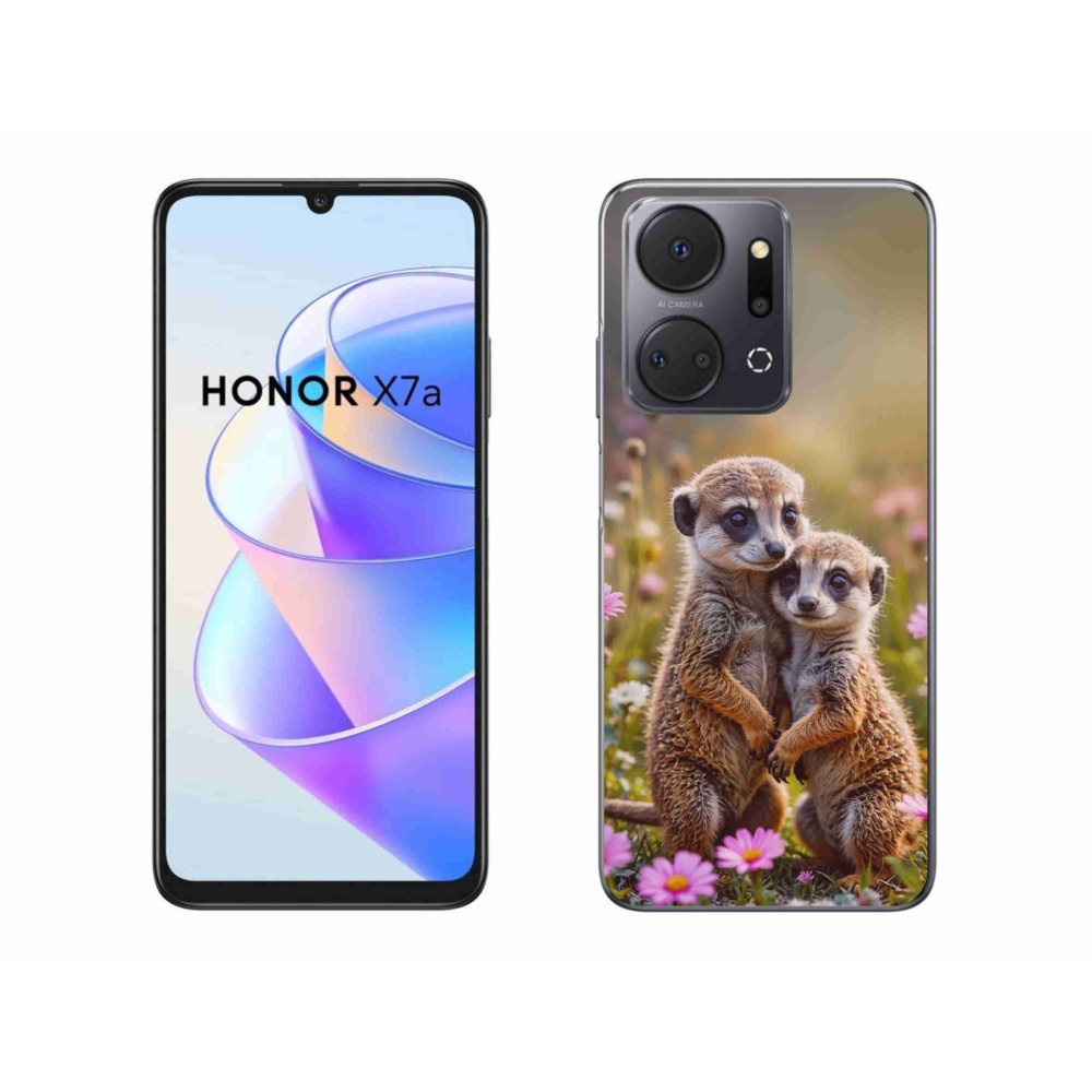 Gélový kryt mmCase na Honor X7a - surikatí duo