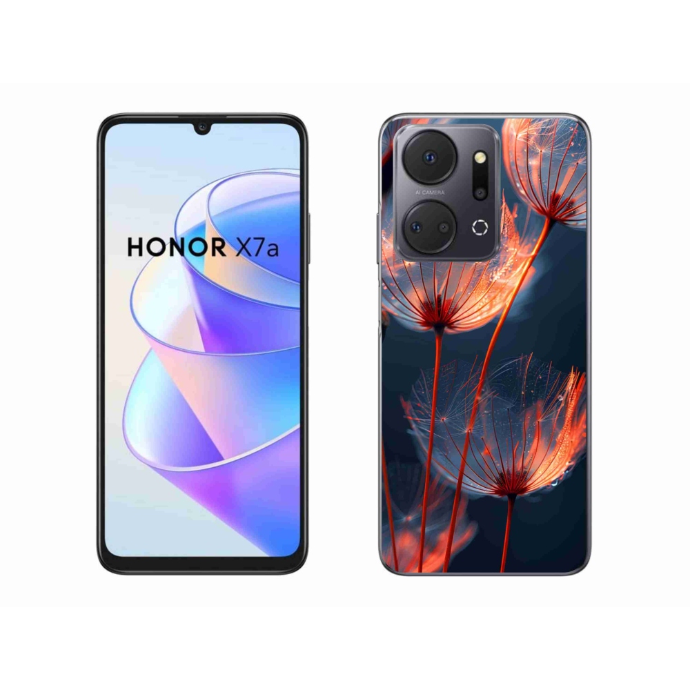 Gélový kryt mmCase na Honor X7a - svetielkujúce páperie