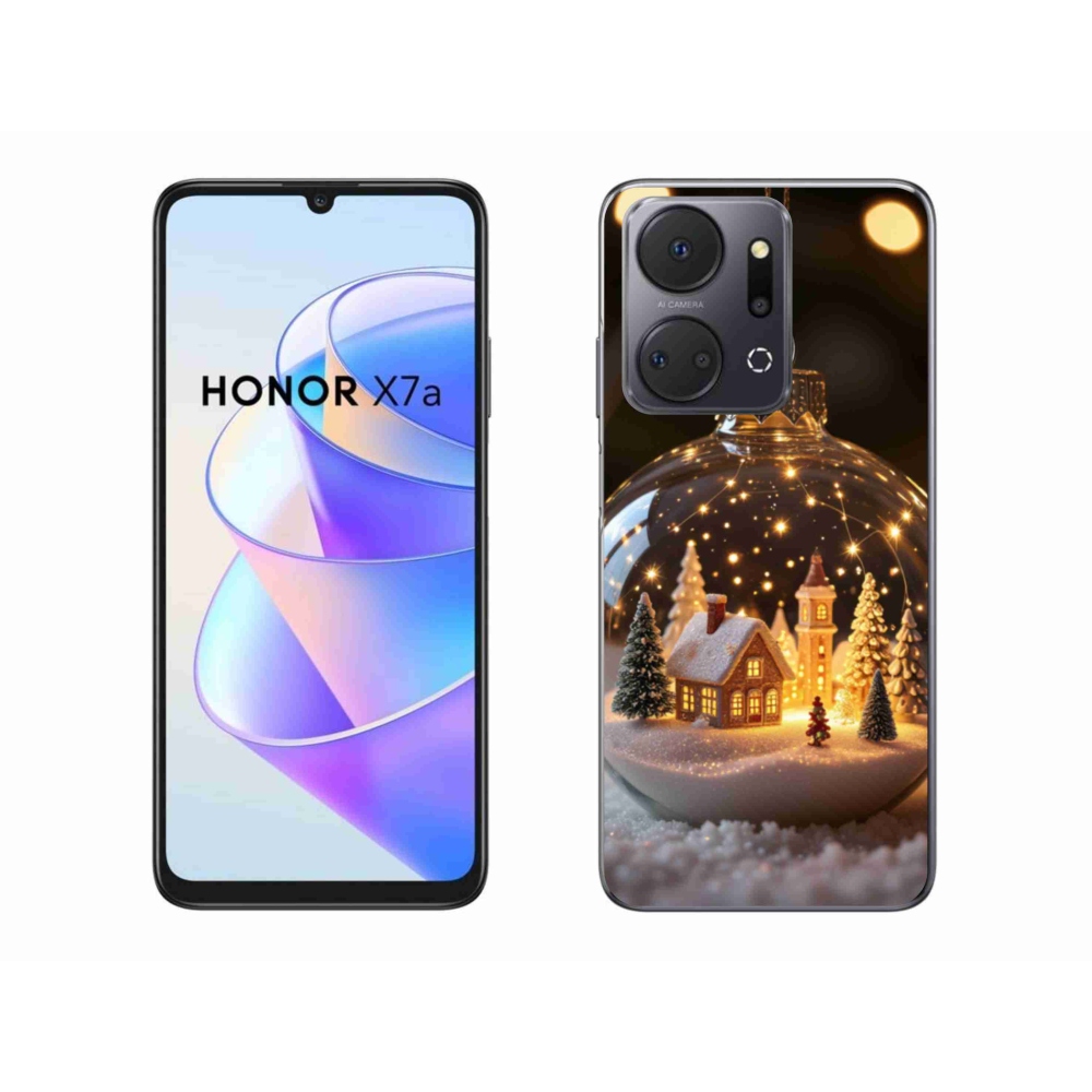 Gélový kryt mmCase na Honor X7a - vianočné gule 3