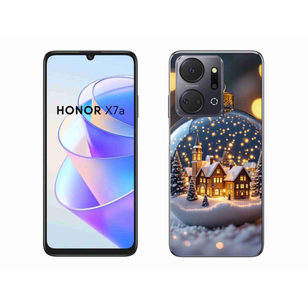 Gélový kryt mmCase na Honor X7a - vianočné gule 4