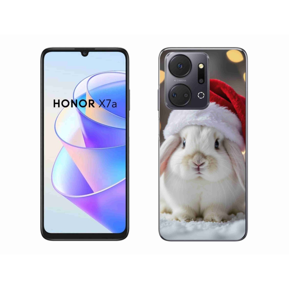 Gélový kryt mmCase na Honor X7a - vianočný králik