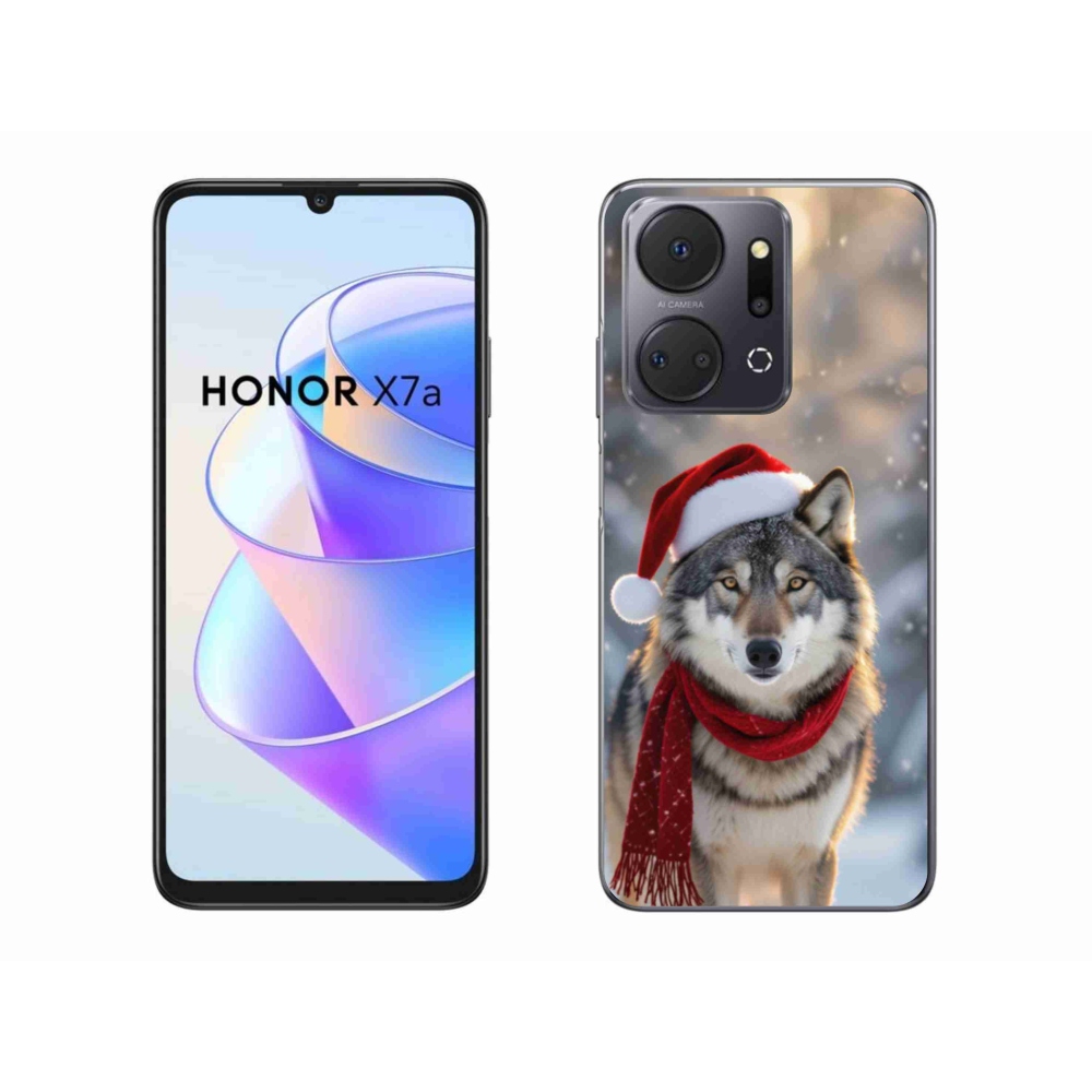 Gélový kryt mmCase na Honor X7a - vianočný vlk