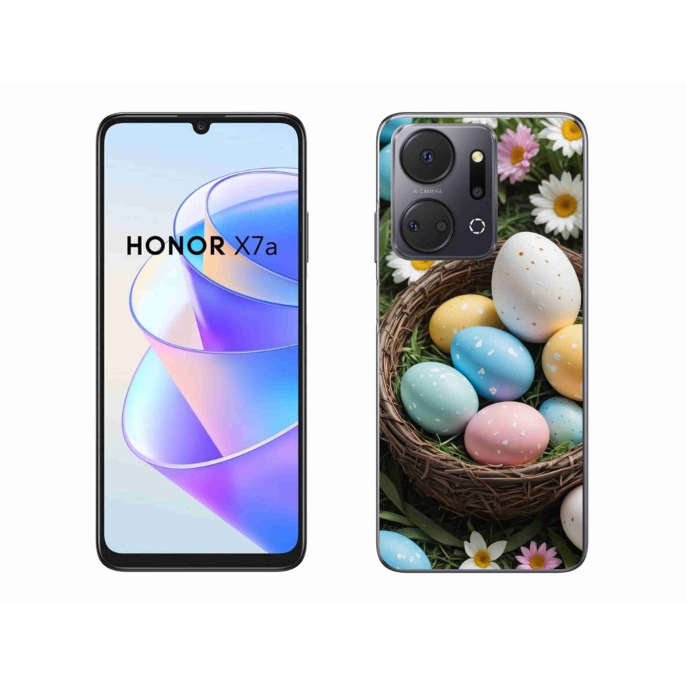 Gélový kryt mmCase na Honor X7a - veľkonočné vajíčka 2