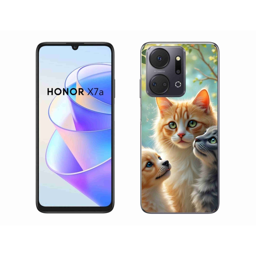 Gélový kryt mmCase na Honor X7a - zvieracie priateľstvo 2