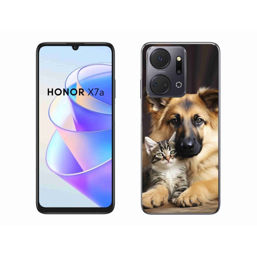 Gélový kryt mmCase na Honor X7a - zvieracie priateľstvo