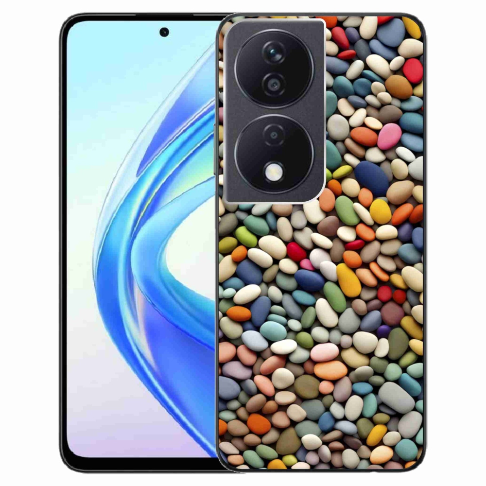 Gélový kryt mmCase na Honor X7b - farebné kamienky 2