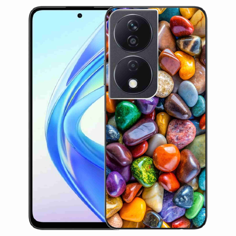 Gélový kryt mmCase na Honor X7b - farebné kamienky