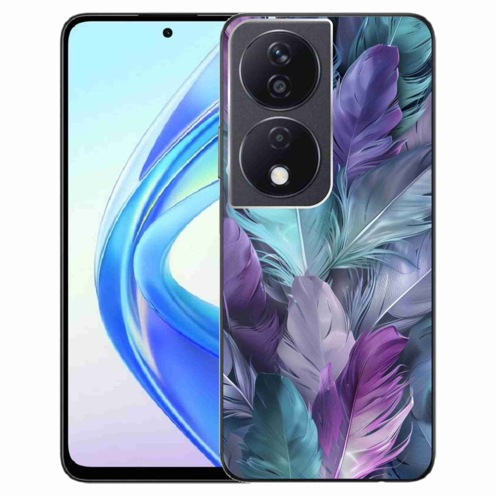 Gélový kryt mmCase na Honor X7b - farebné perie 2