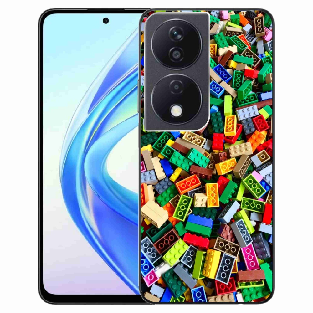 Gélový kryt mmCase na Honor X7b - farebné stavebné kocky