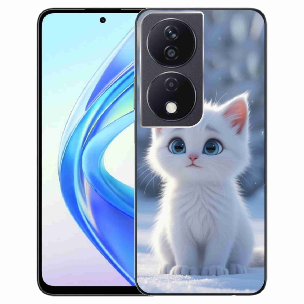 Gélový kryt mmCase na Honor X7b - biele mačiatko 3