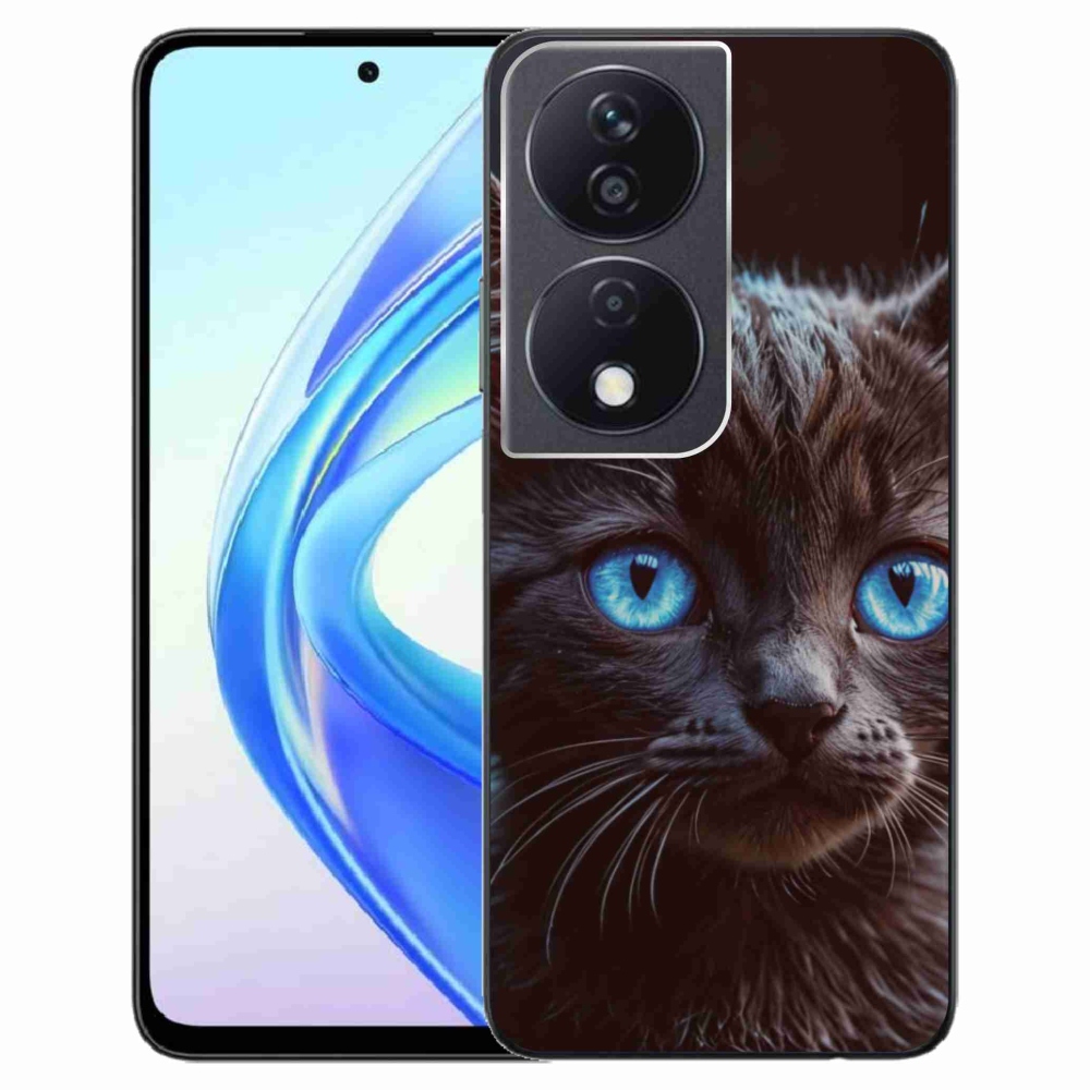 Gélový kryt mmCase na Honor X7b - čierne mačiatko 2