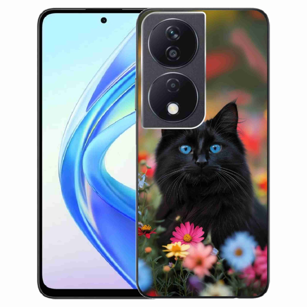 Gélový kryt mmCase na Honor X7b - čierne mačiatko 4