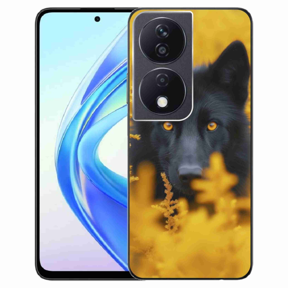 Gélový kryt mmCase na Honor X7b - čierny vlk 2