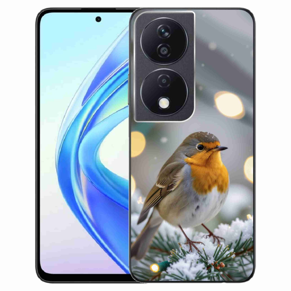 Gélový kryt mmCase na Honor X7b - červienka v zime