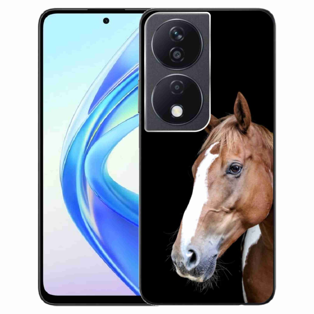 Gélový kryt mmCase na Honor X7b - hnedý kôň 3