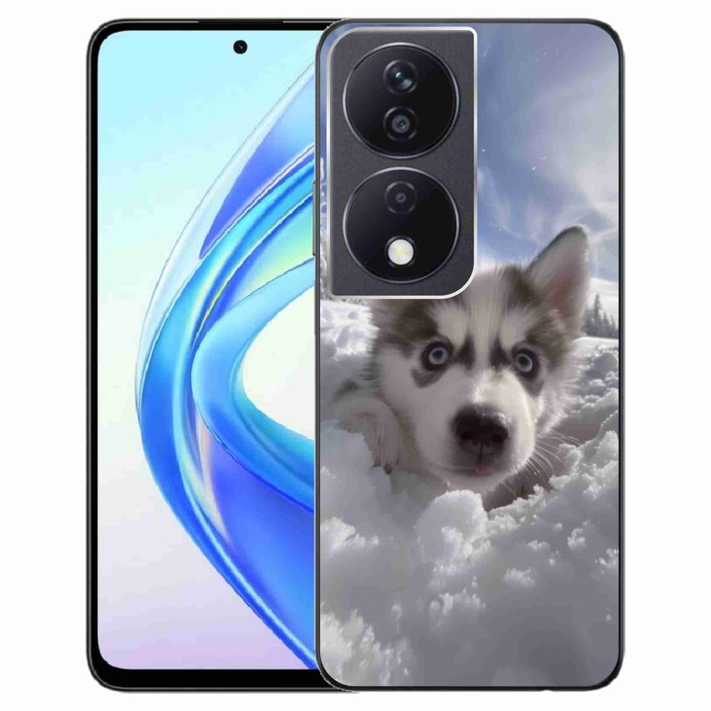 Gélový kryt mmCase na Honor X7b - husky v snehu