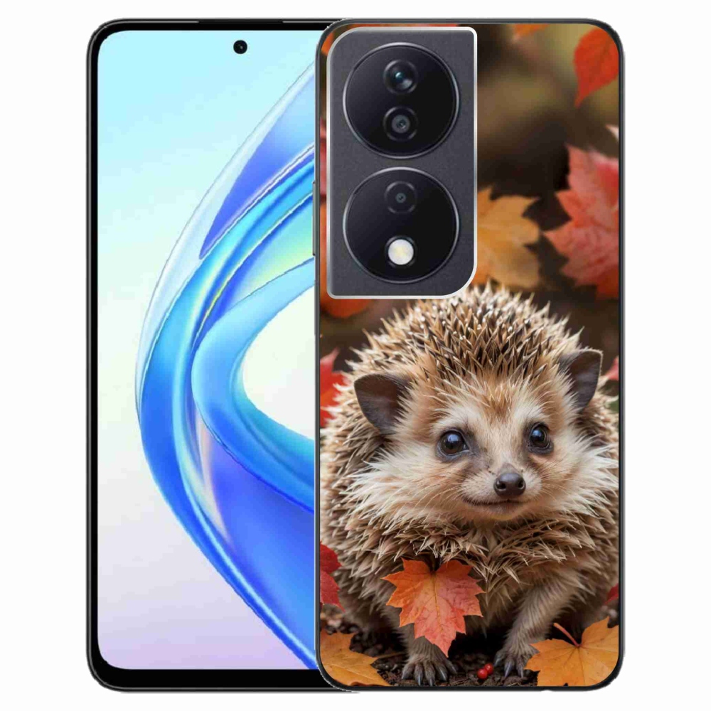 Gélový kryt mmCase na Honor X7b - ježko v lístia