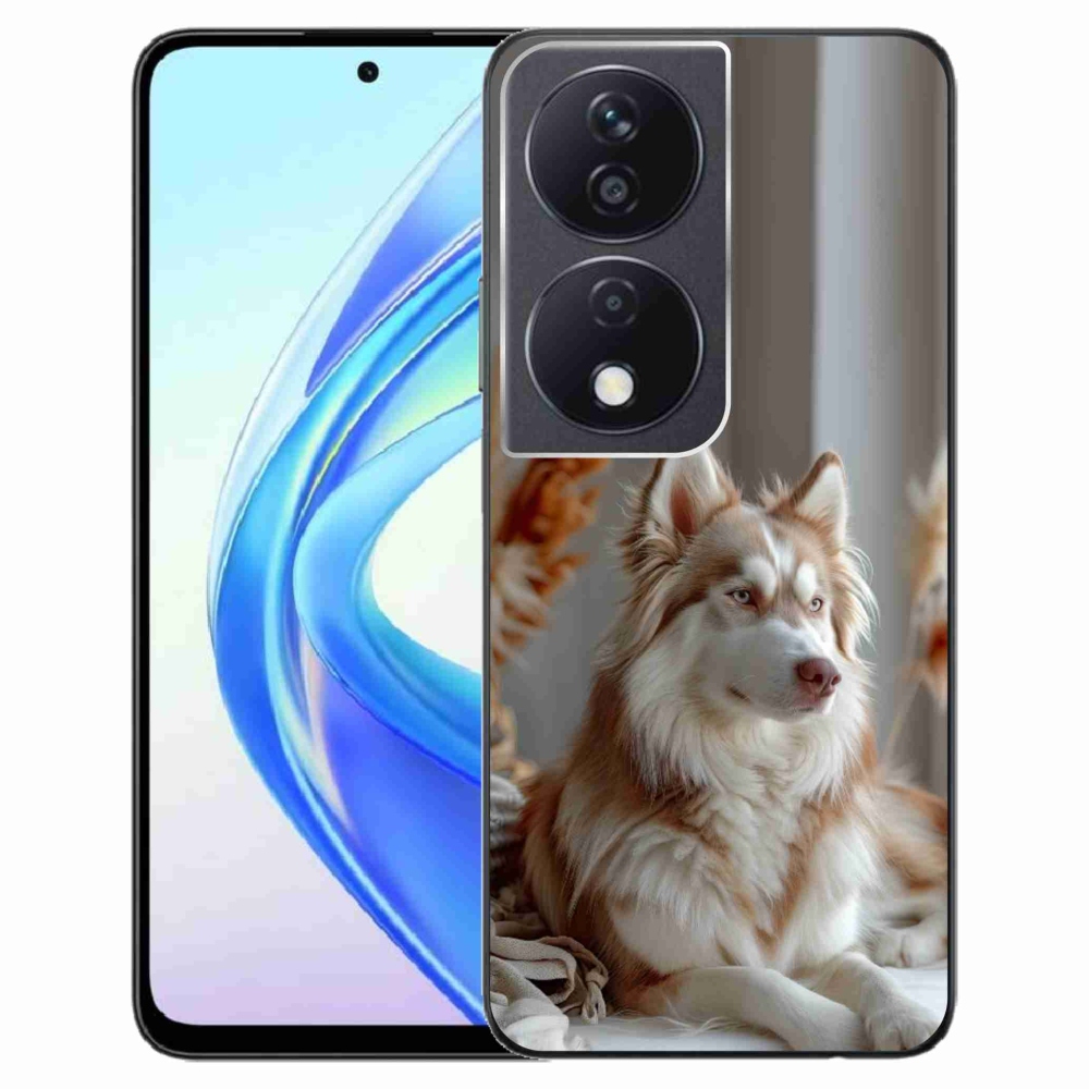 Gélový kryt mmCase na Honor X7b - pokojný sibírsky husky