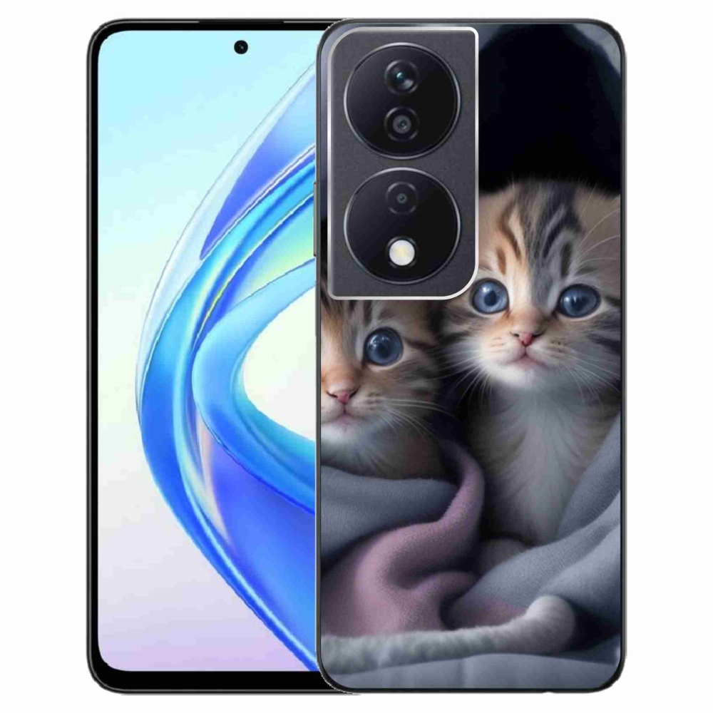 Gélový kryt mmCase na Honor X7b - mačacie duo 2