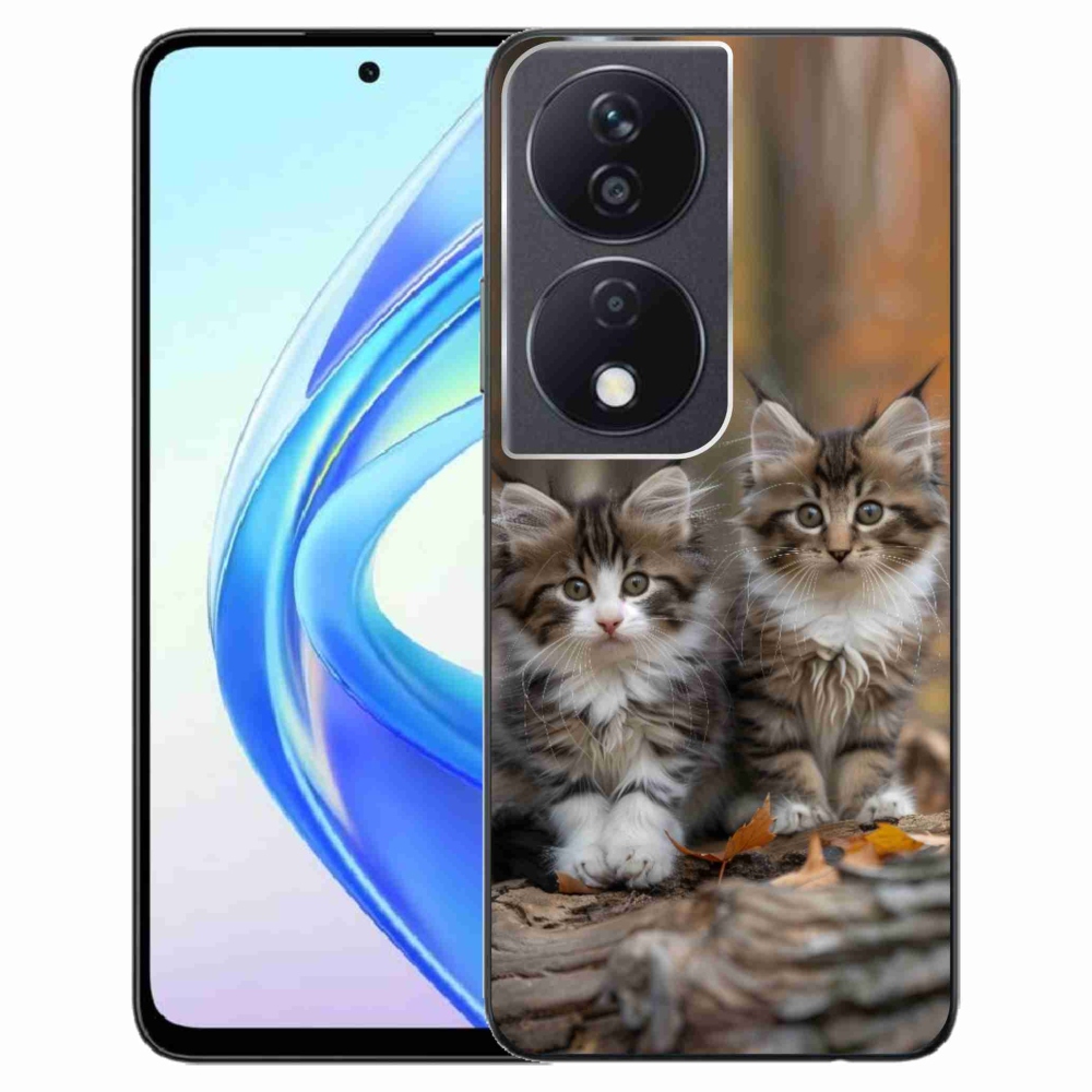 Gélový kryt mmCase na Honor X7b - mačacie duo 3