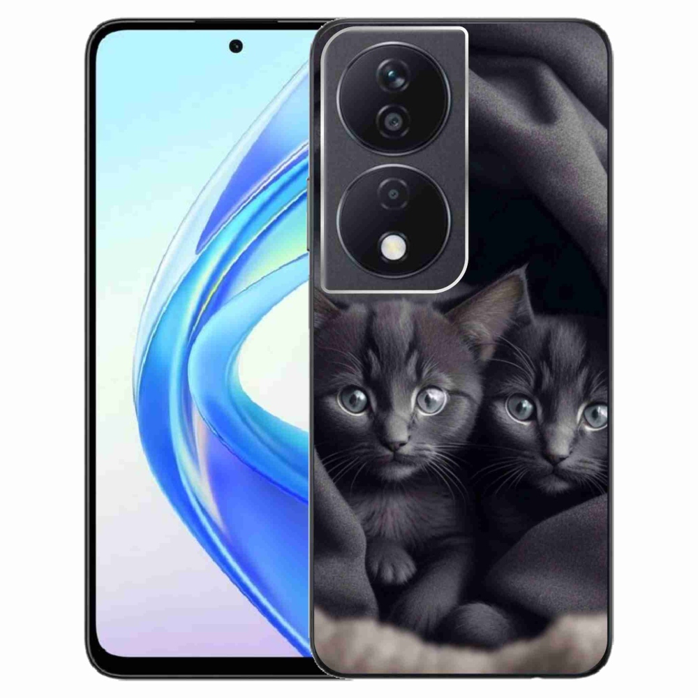 Gélový kryt mmCase na Honor X7b - mačacie duo