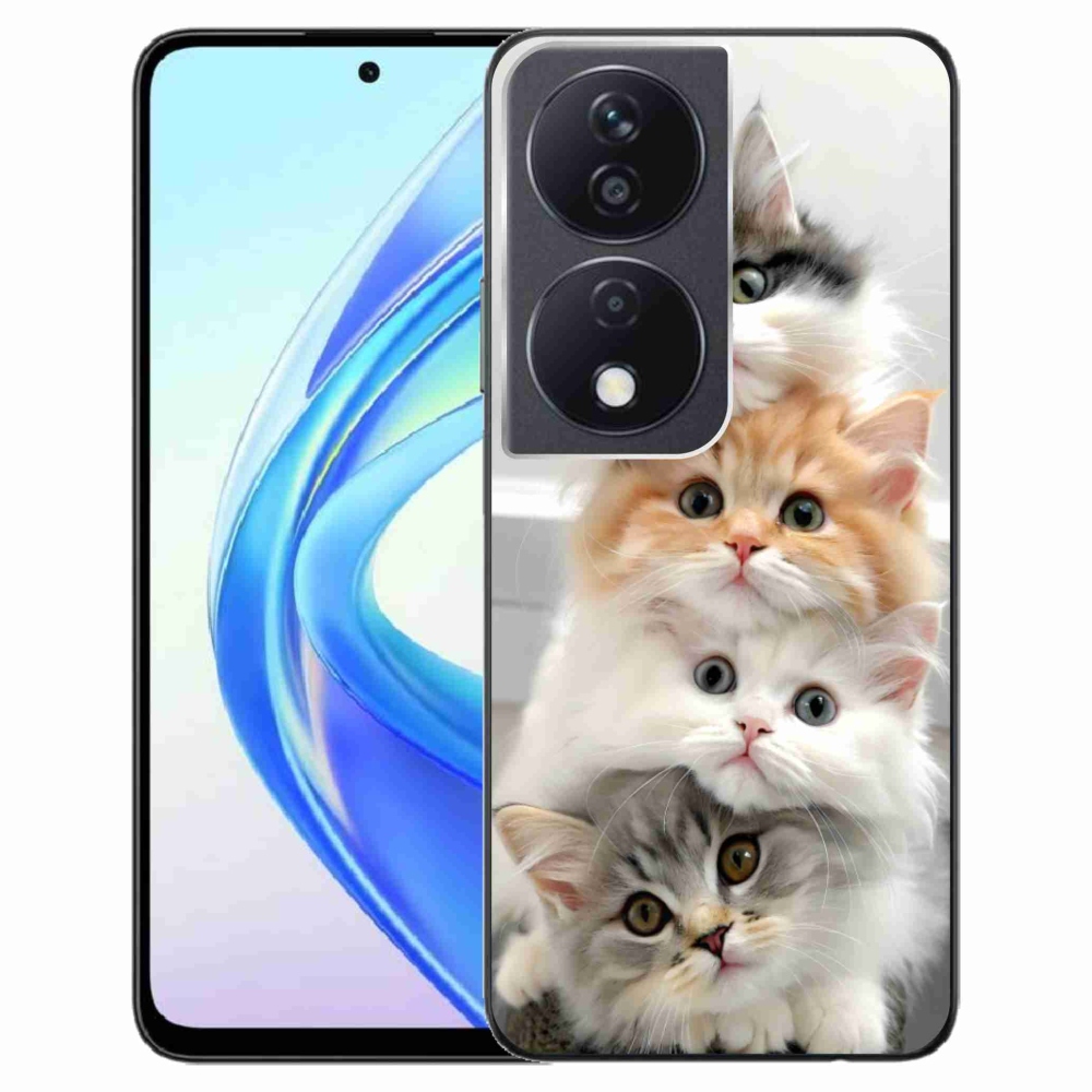 Gélový kryt mmCase na Honor X7b - mačacia partia