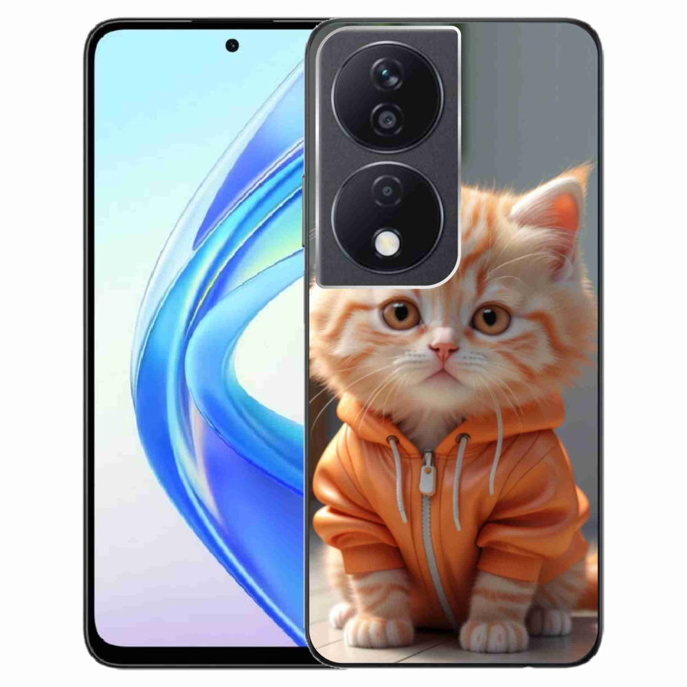 Gélový kryt mmCase na Honor X7b - mačiatko v mikine