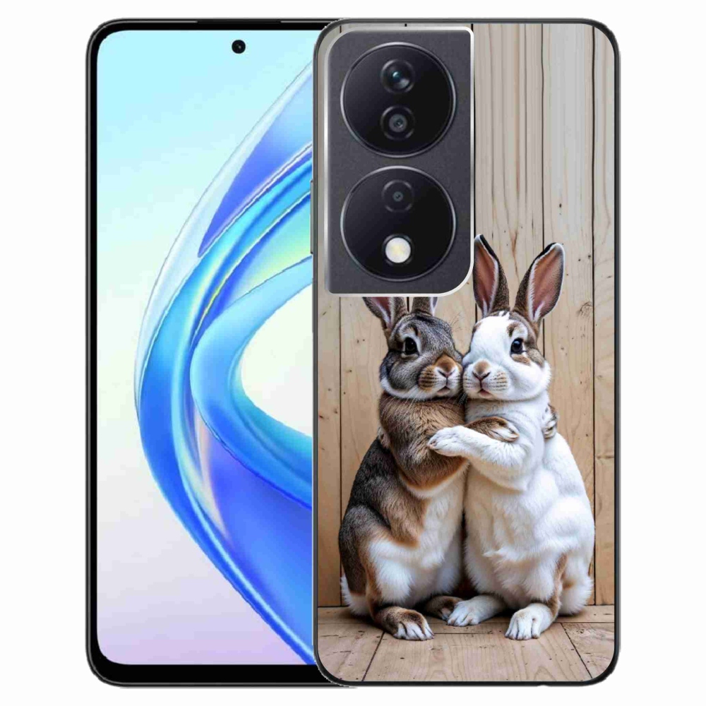 Gélový kryt mmCase na Honor X7b - králičie pár